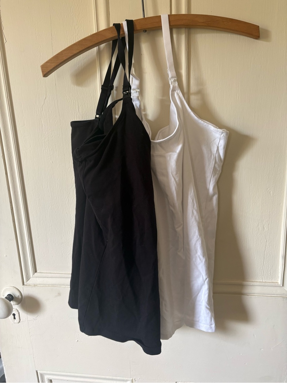 H&M Black & White Nursing Stretch Tank Tops - Women's Basic Layering Set